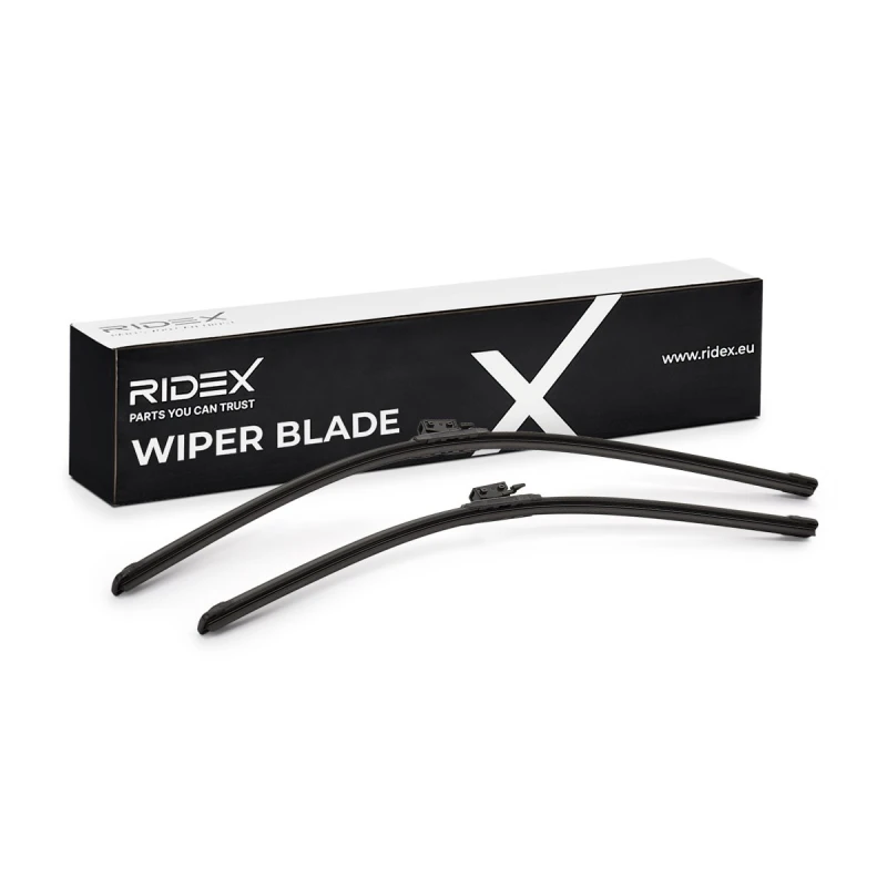 Image of RIDEX 298W17259 Wiper blade Front, Flat wiper blade, 550mm Wiper Blade (298)
