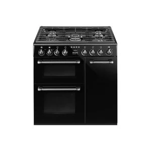 Image of SMEG Burghley BU93BL Dual Fuel Range Cooker