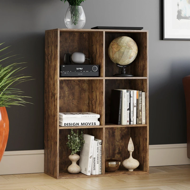 Image of Lassic Vida Designs Durham 2x3 Cube Storage Unit Dark Wood unisex 2x3
