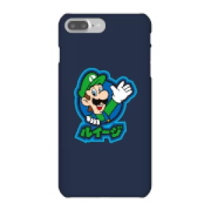 Image of Nintendo Super Mario Luigi Kanji Phone Case - iPhone 7 Plus - Snap Case - Gloss