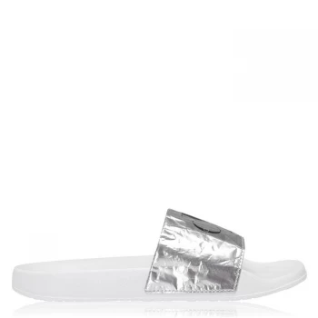 Image of Calvin Klein Jeans Chantal Sliders - Silver
