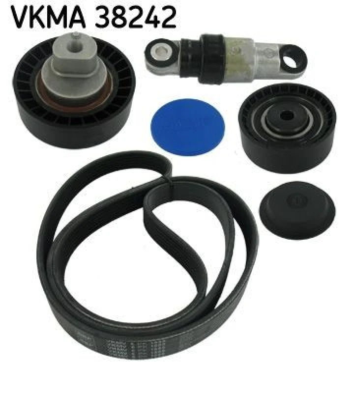 Image of SKF V-Ribbed Belt Set SKF VKMA 38242
