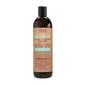 image of Om SHE Peppermint Coconut & Coffee Body Wash 500ml