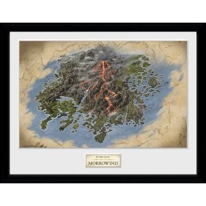 Image of Elder Scrolls Online Morrowind Map Framed Collector Print