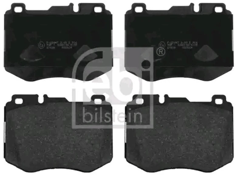 Image of FEBI BILSTEIN 16986 Brake pad set Front Axle Brake Pad Set,disc brake (402)