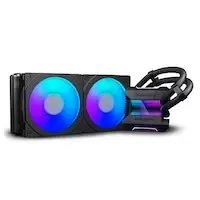 Image of Phanteks Glacier One 240MPH All In One CPU Water Cooler HALOS D-RGB Black - 240mm