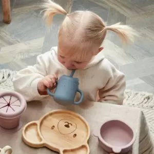 Image of Bambino Bamboo & Silicone Bear Base Plate Natural