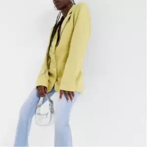 Image of Missguided Tall Button Front Blazer - Green