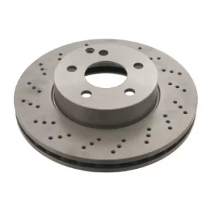 Pair of Brake Discs 30552 by Febi Bilstein Front Axle