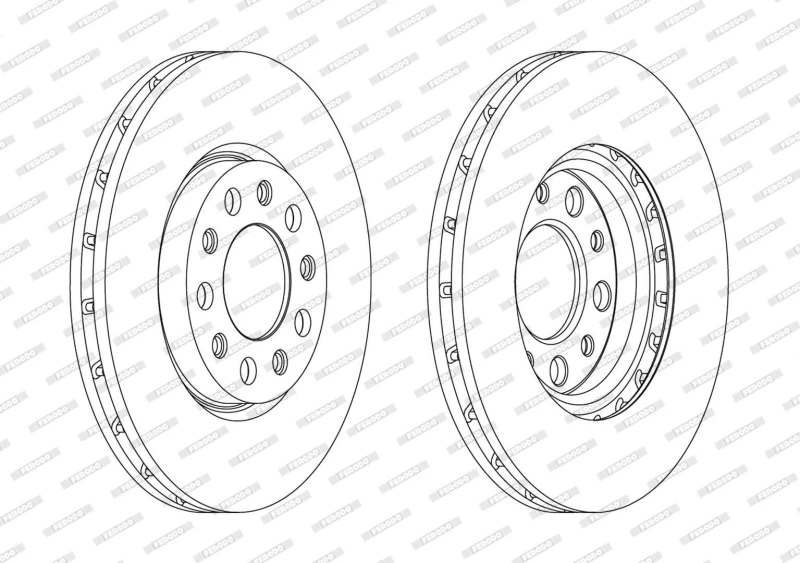Image of Brake disc FERODO DDF1956C