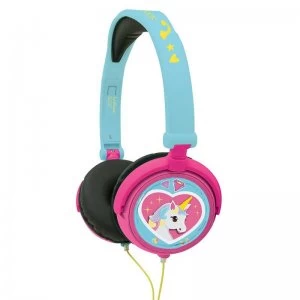 Image of Lexibook HP017UNI Unicorn Stereo Kids Headphones