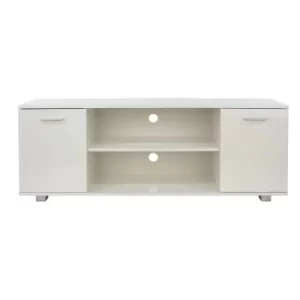 image of Lido 2 Door Widescreen TV Cabinet, white