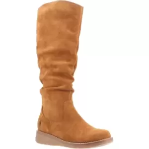 Image of Hush Puppies Womens Lucinda Suede Zip Up Memory Foam Boots UK Size 4 (EU 37)