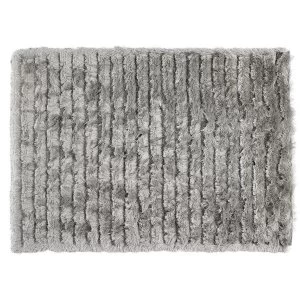 image of Carved Glamour Rug 120 x 170cm - Silver