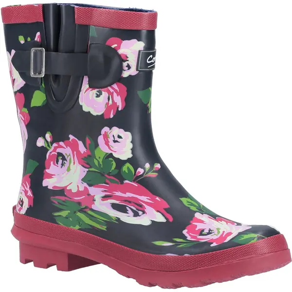 image of Cotswold Womens Paxford Short Wellies Wellington Boots - UK 5 Black female GDE2713BLK5