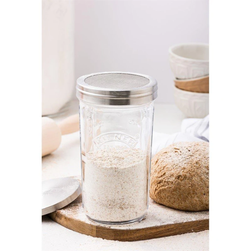 Image of Kilner Sifter Jar 500ml Clear unisex 500ml