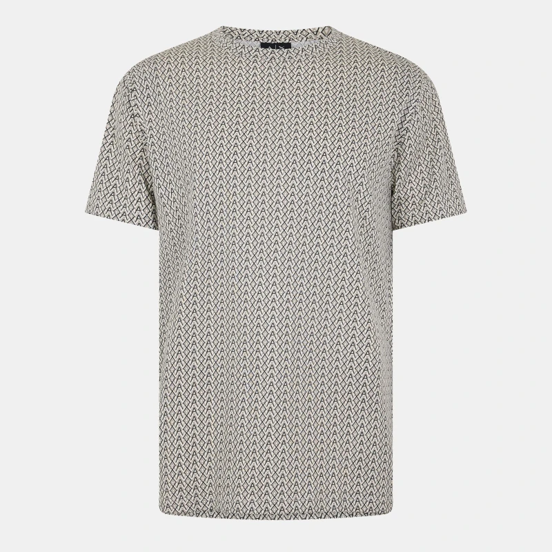 Image of Armani Exchange Mens AX All Over Print T-Shirt AOP F0143 male XL