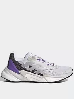 Image of adidas X9000l3 Shoes, White/Silver, Size 7.5, Women