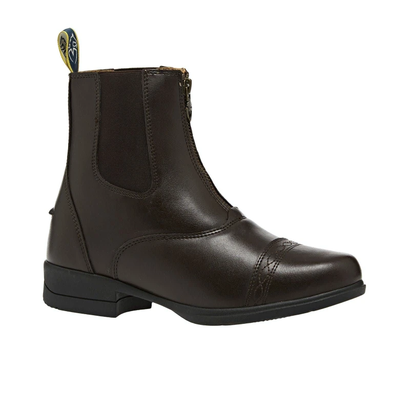 Image of Moretta Womens Rosetta Leather Paddock Boots in Brown Size: 4 Brown Female 4