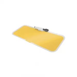 Image of Cosy Glass Desk Notepad Warm Yellow