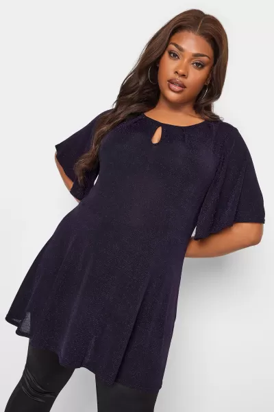 Image of Keyhole Pleated Peplum Top