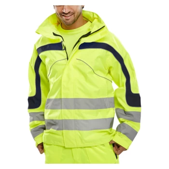 Image of ETON Hi Vis Beathable JACKET SY 6XL - Saturn Yellow - Beeswift