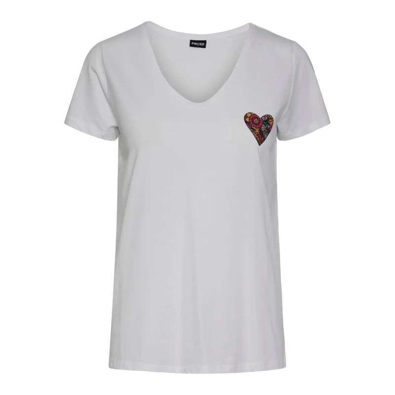 Image of Pieces Womens T-Shirt Pieces New Billy Blanc Female M