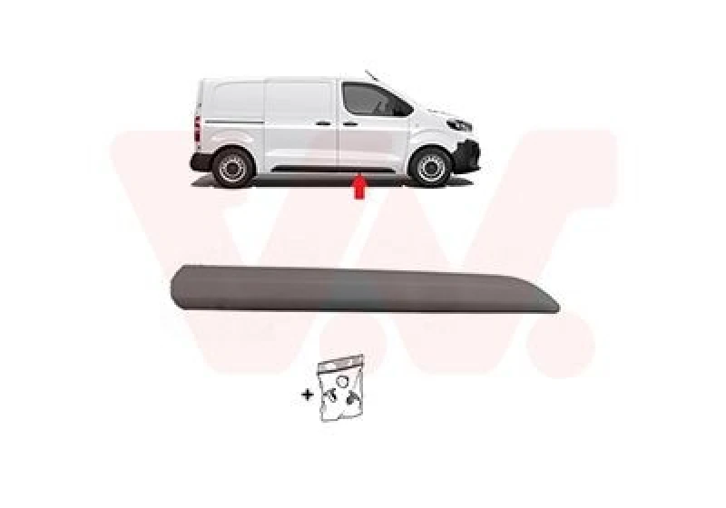 Image of VAN WEZEL Door moulding trim VAN WEZEL 0944404