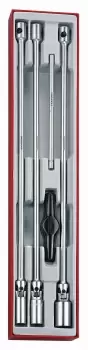 Image of Teng Tools TTXTB05 5 Piece - T Bar Spark Plug 3/8" Socket Set