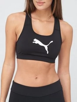 image of Puma Puma 4keeps Bra M, Black/White, Size XS, Women