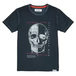 image of Printed Cotton T-Shirt with Short Sleeves, 10-16 Years