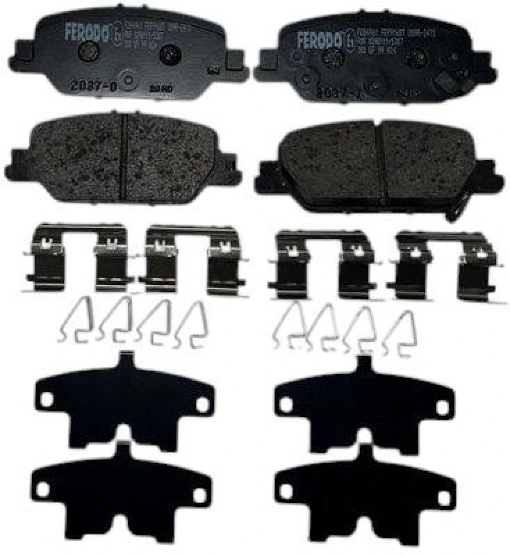 Image of FERODO FDB4961 Brake pad set PREMIER ECO FRICTION with acoustic wear warning, without accessories Brake Pad Set,disc brake (402)