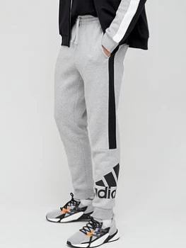 Image of adidas Essentials Colourblock Pants - Grey/Black, Grey/Black Size M Men
