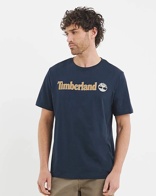Image of Timberland Timberland Kennebec River Linear T-Shirt Dark Sapphire Male L LP52503