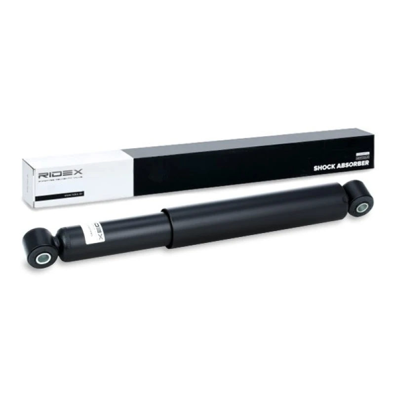 Image of RIDEX 854S0995 Shock absorber Rear Axle, Oil Pressure, Telescopic Shock Absorber, Top eye Shock Absorber (854)