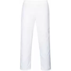 Image of Portwest 2208 - White Food Industry Baker Trousers sz XSmall Regular - White