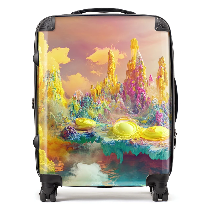Image of Designer Luggage Elena Sable: 00031 Suitcase Size: Large Multicolor Unisex Large