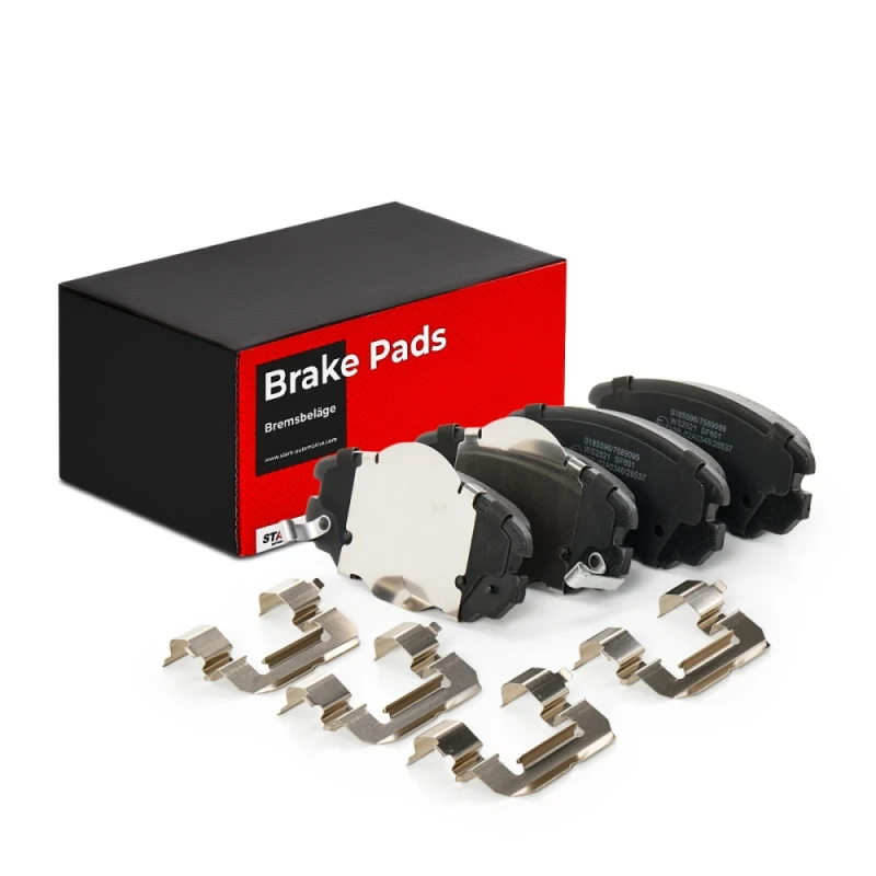 Image of STARK SKBP-0010432 Brake pad set Front Axle, with acoustic wear warning Brake Pad Set,disc brake (402)