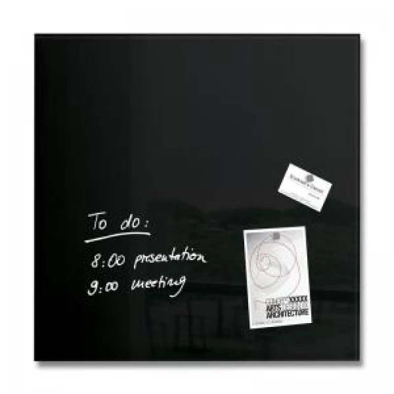 Image of Magnetic Glass Board 450x450x9mm - Black