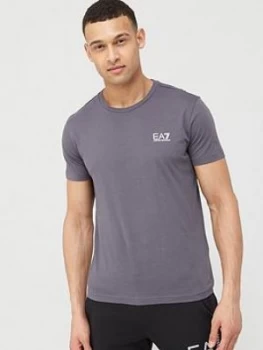 Image of Emporio Armani EA7 Core ID Logo T-Shirt Iron Gate Grey Size 2XL Men