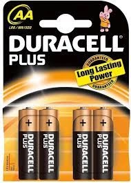 Image of Duracell AA Plus Power Battery Alkaline 1.5V 1 x Pack of 4
