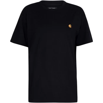 Image of Carhartt Chase T-Shirt mens T shirt in Blue - Sizes UK S,UK M,UK L,UK XL