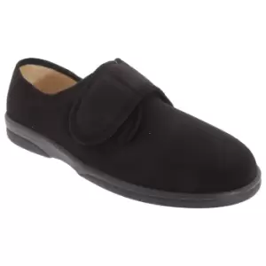 Image of Sleepers Mens Arthur Superwide Stretch Slippers (7 UK) (Black)