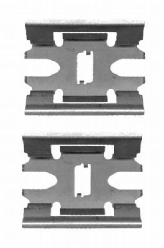 Image of HELLA Brake pad fitting kit HELLA 8DZ 355 204-071