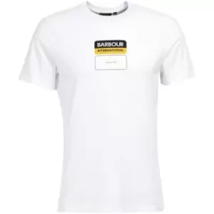 Image of Barbour International Split T-Shirt - White