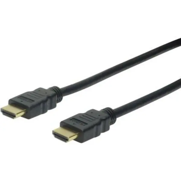 Image of Digitus HDMI Cable HDMI-A plug, HDMI-A plug 1m Black AK-330107-010-S Audio Return Channel, gold plated connectors, Ultra HD (4k) HDMI HDMI cable A