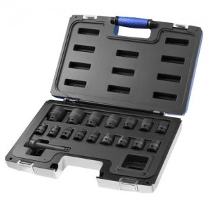 Image of Expert by Facom 17 Piece 1/2" Drive Hex Impact Socket Set Metric 1/2"