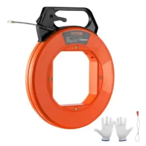 Image of VEVOR Fish Tape, 125-foot, 3/16-inch, PET Wire Puller with Optimized Housing and Handle, Easy-to-Use Cable Puller Tool, Flexible Wire Fishing Tools fo