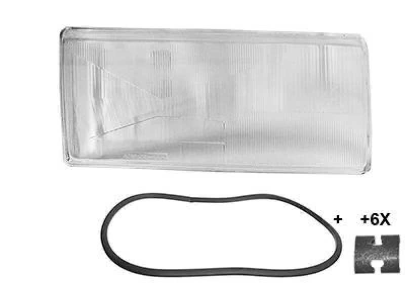 Image of VAN WEZEL Headlight lens VAN WEZEL 5928978