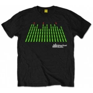 Image of Abbey Road Studios EQ Logo Mens Black T Shirt: 3XL